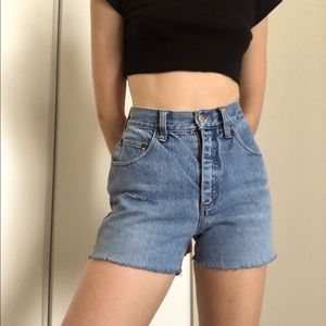 Vintage Esprit high waisted cut off shorts